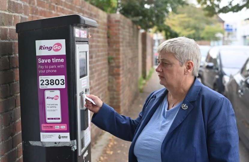 Parking machine in Woodley Precinct