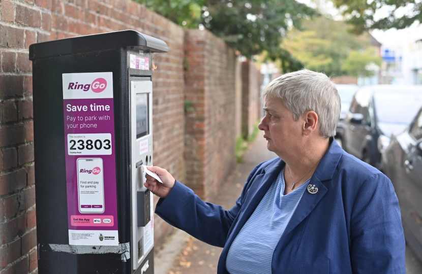 Car parking machine in Woodley