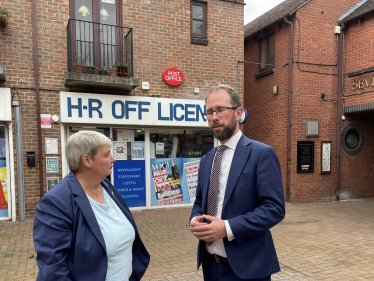 Matt Barber and Pauline at Maiden Place Earley