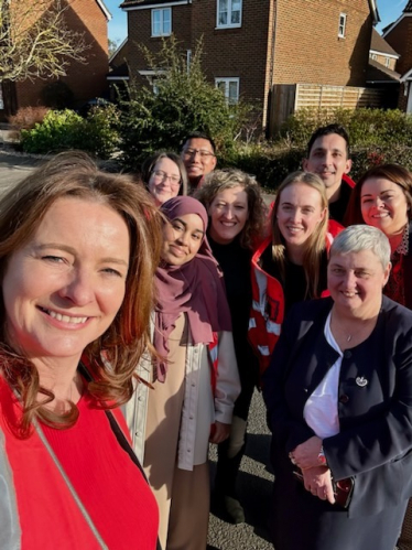 Gillian, Pauline and the apprentices