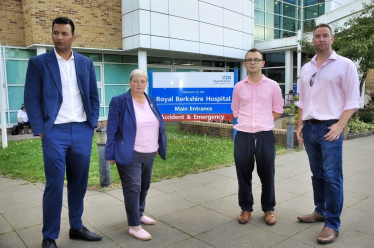 Pauline Jorgensen, Ross McKinnon, Jack Rankin MP and Raj Singh at RBH