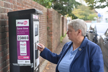 Car parking machine in Woodley