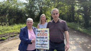 The Lib Dems broke promises and held up progress of the Local Plan to get themselves elected in the local and general elections but have now voted to concrete over our countryside with excessive development.